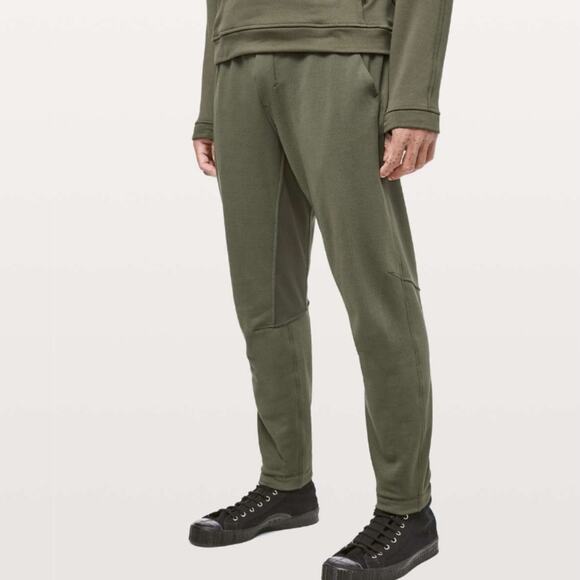 Lululemon Dark Olive 30" Grid Tech Pants S - Picture 1 of 12